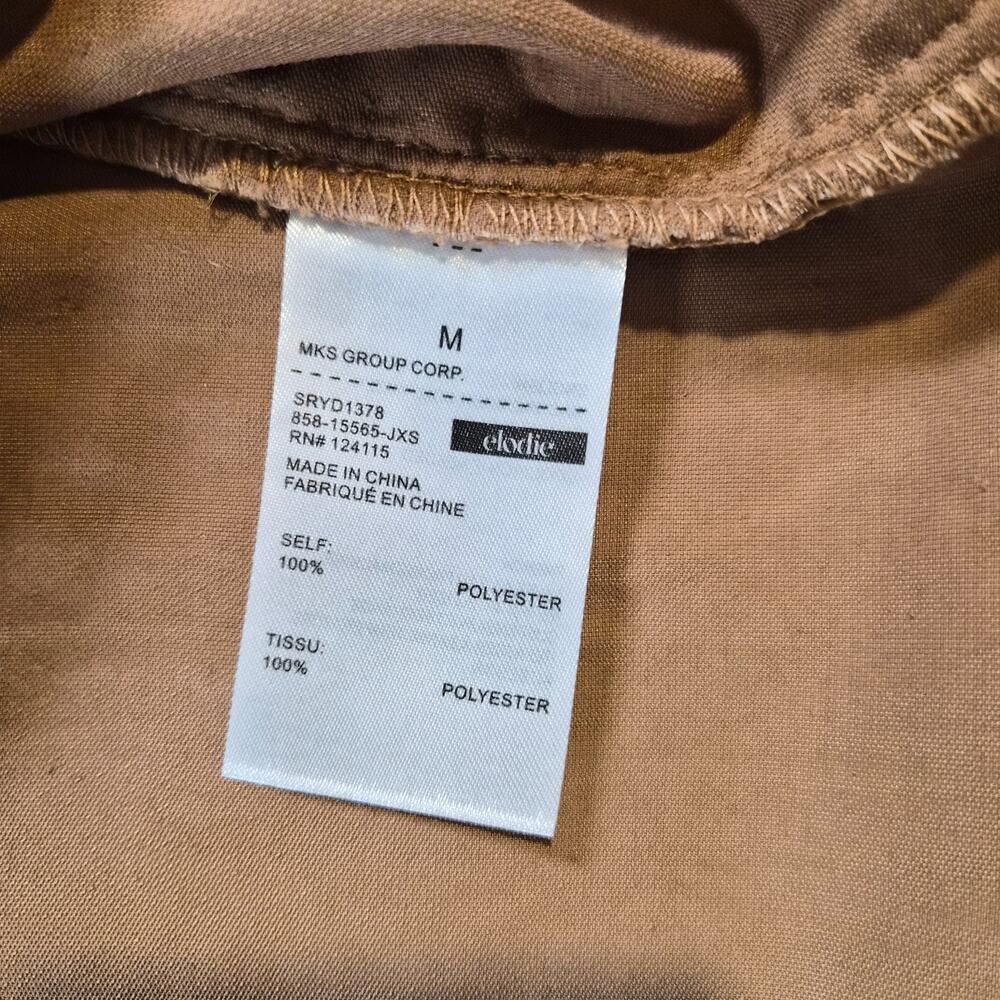 NWT Elodie Velvet Sleevless Mini Dress Clay Brown V-Neck Size Medium Juniors - Picture 5 of 12